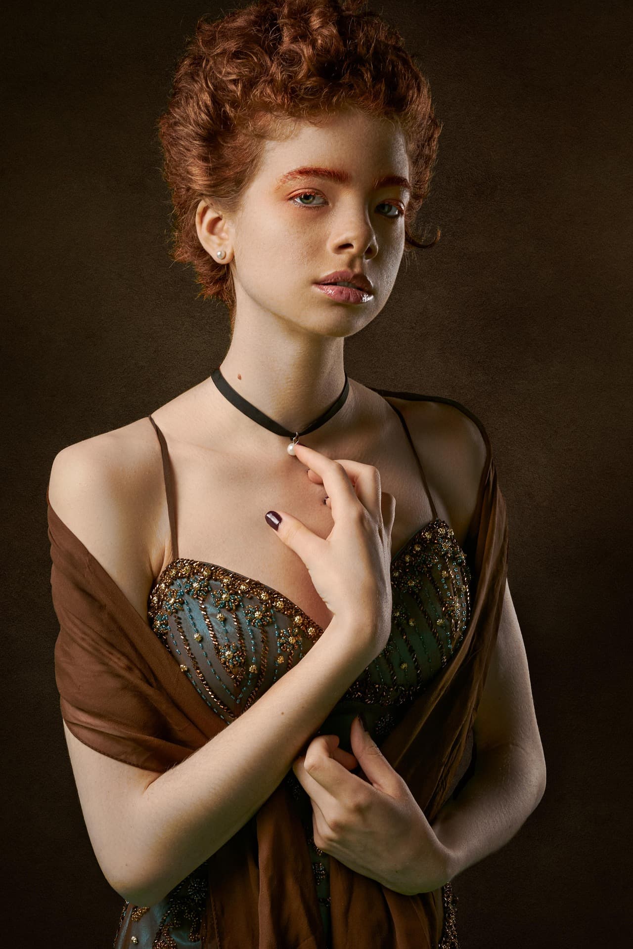 Styl Retro - portret w klimacie lat 70. z fotobudki AI Szczecin