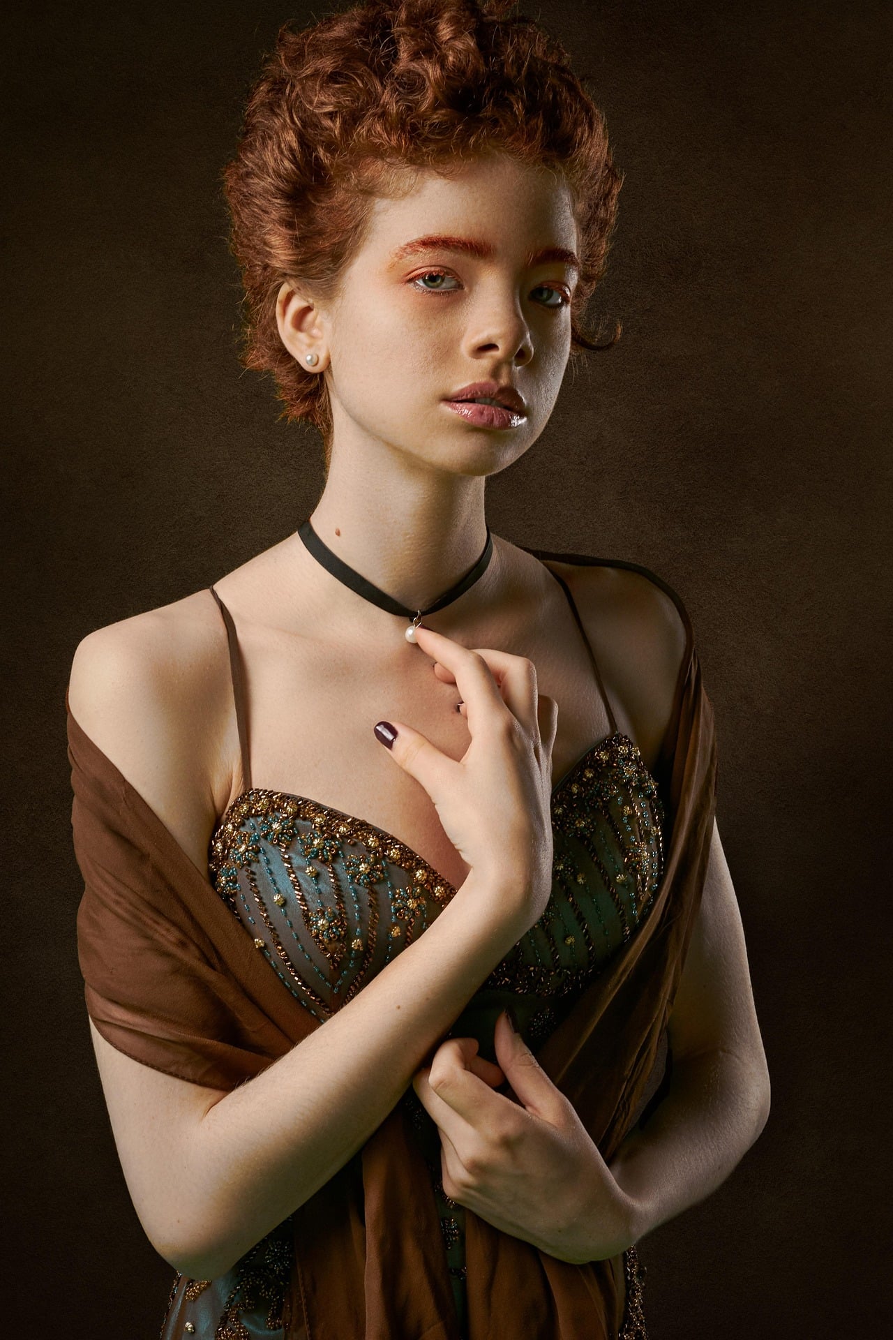 Styl Retro - portret w klimacie lat 70. z fotobudki AI Szczecin